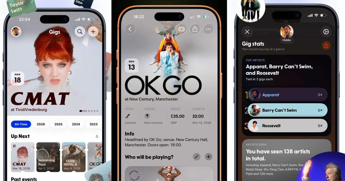 New Gigs AI App Curates Your Live Music Memories