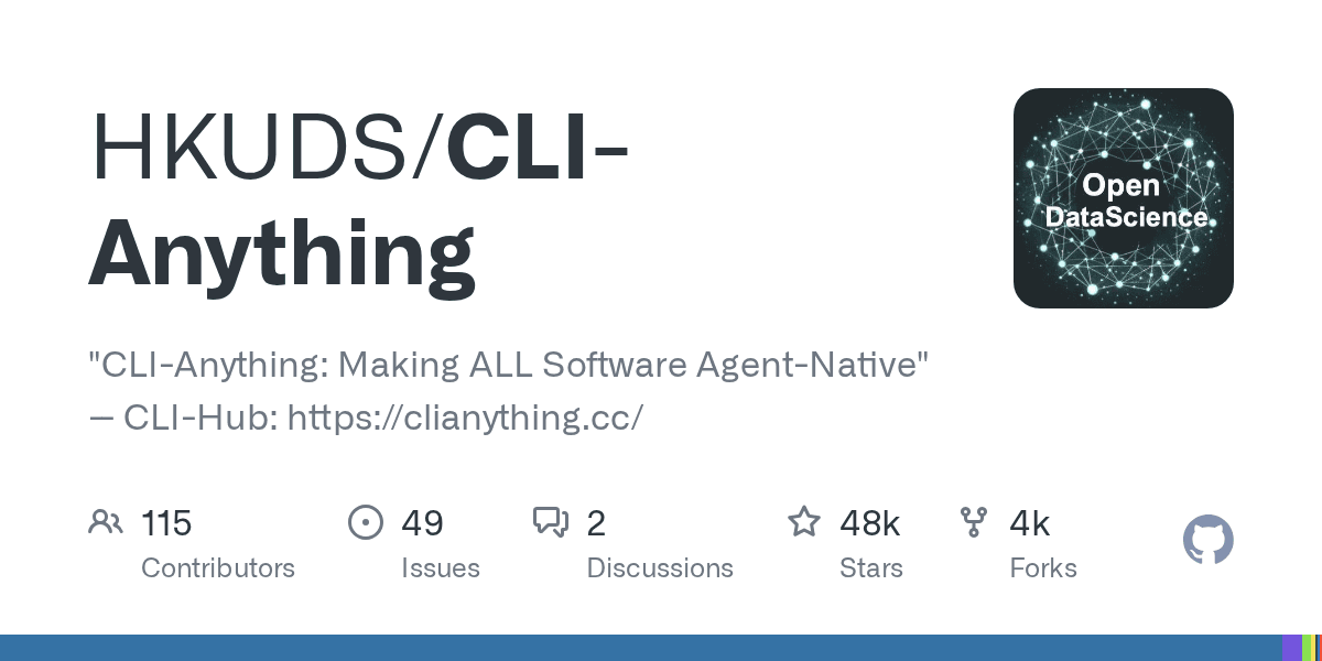 CLI-Anything Turns All Software Agent-Native