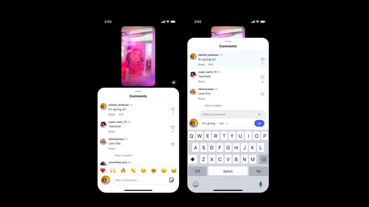 Instagram opens 15-minute window to edit comments