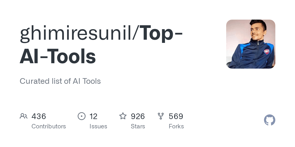 What Top AI Tools Does This GitHub List Reveal?