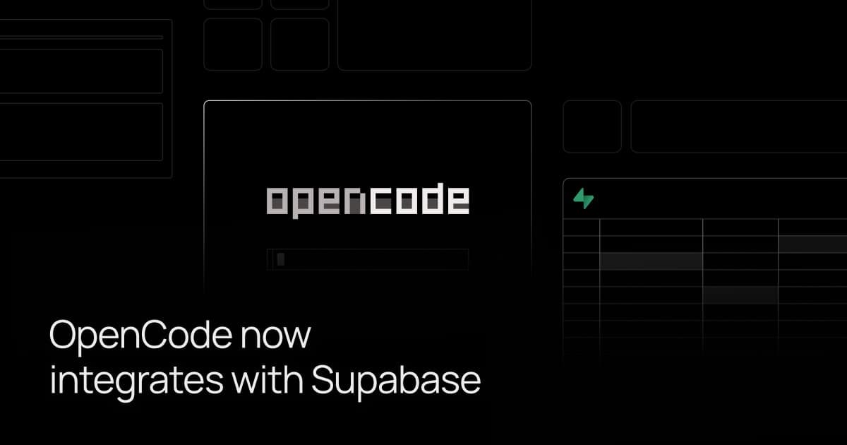 Can OpenCode Power Agentic Coding on Supabase?