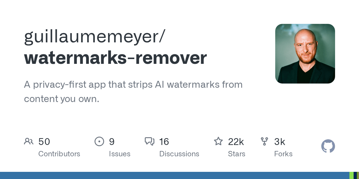 New app scrubs AI watermarks from your content.